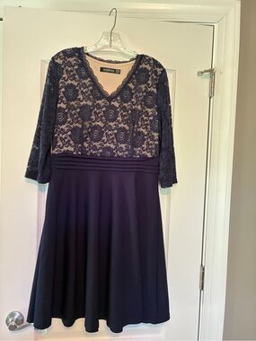 Navy Lace Dress